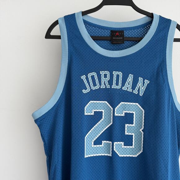 Nike Air Jordan Jersey Dress Blue Heritage Mesh 23 Basketball UNCD05029-407 - Picture 4 of 12